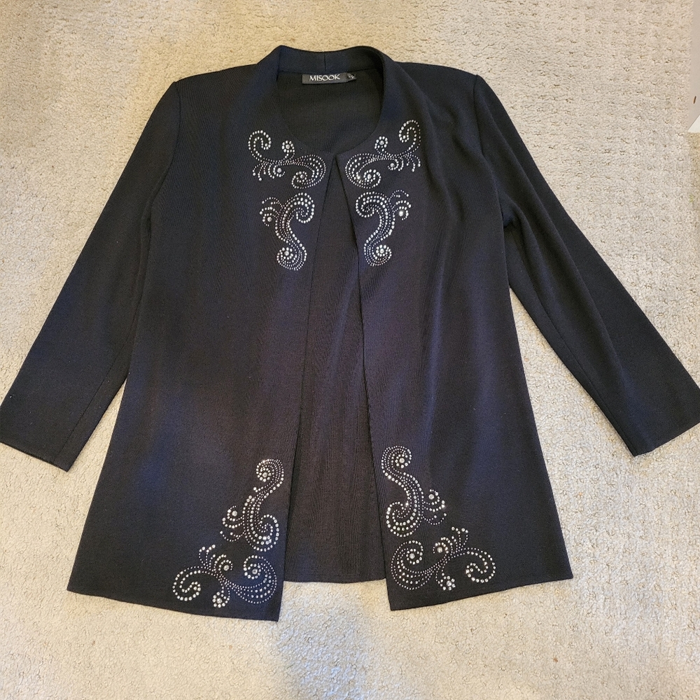 Misook jacket. Like new condition. Embellished. Women's size medium.